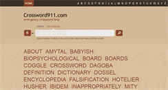 Desktop Screenshot of crosswords911.com